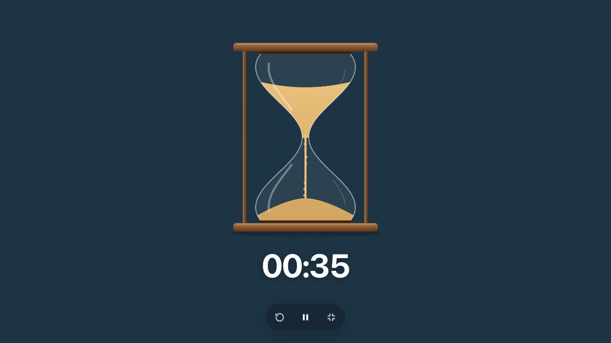 1 Minute Sand Timer in full screen