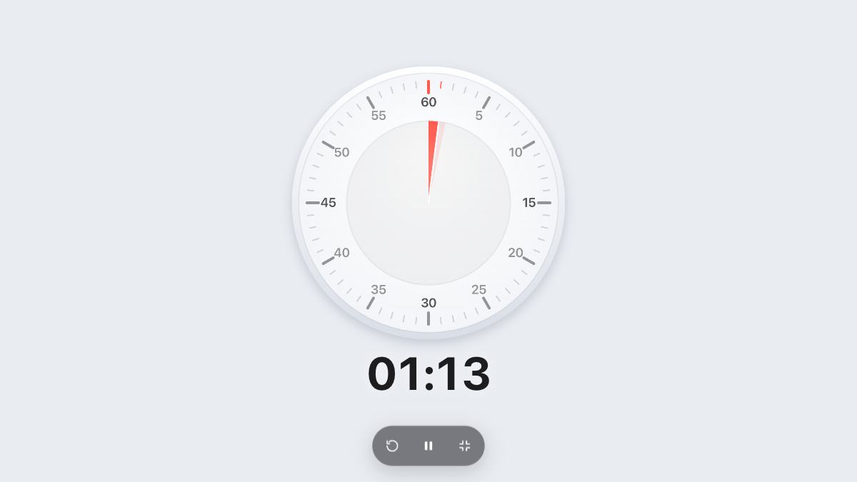 2 Minute Timer in full screen