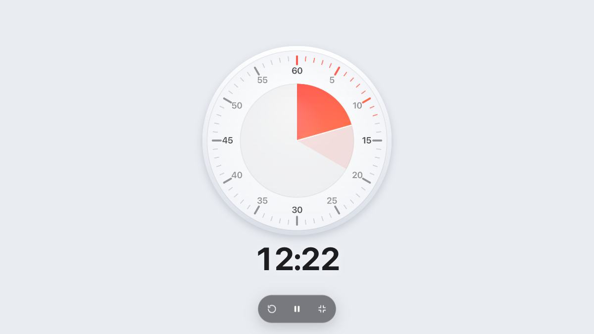 20 Minute Timer in full screen