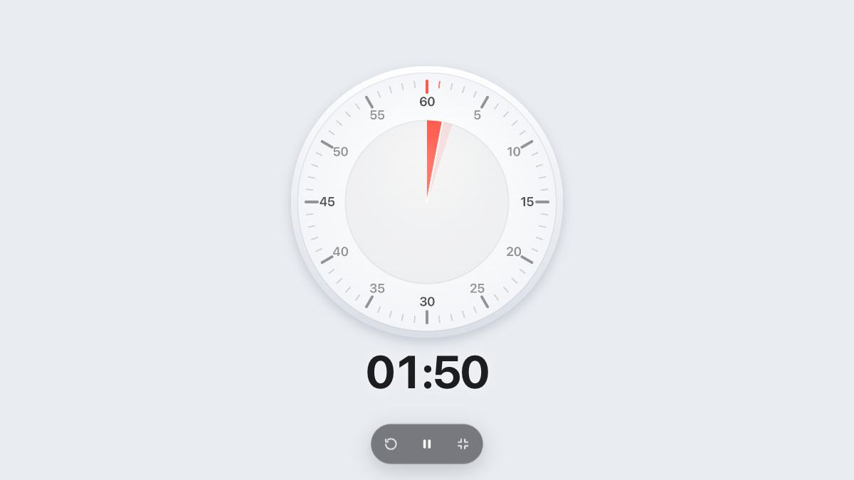 3 Minute Timer in full screen
