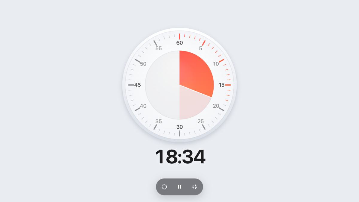 30 Minute Timer in full screen