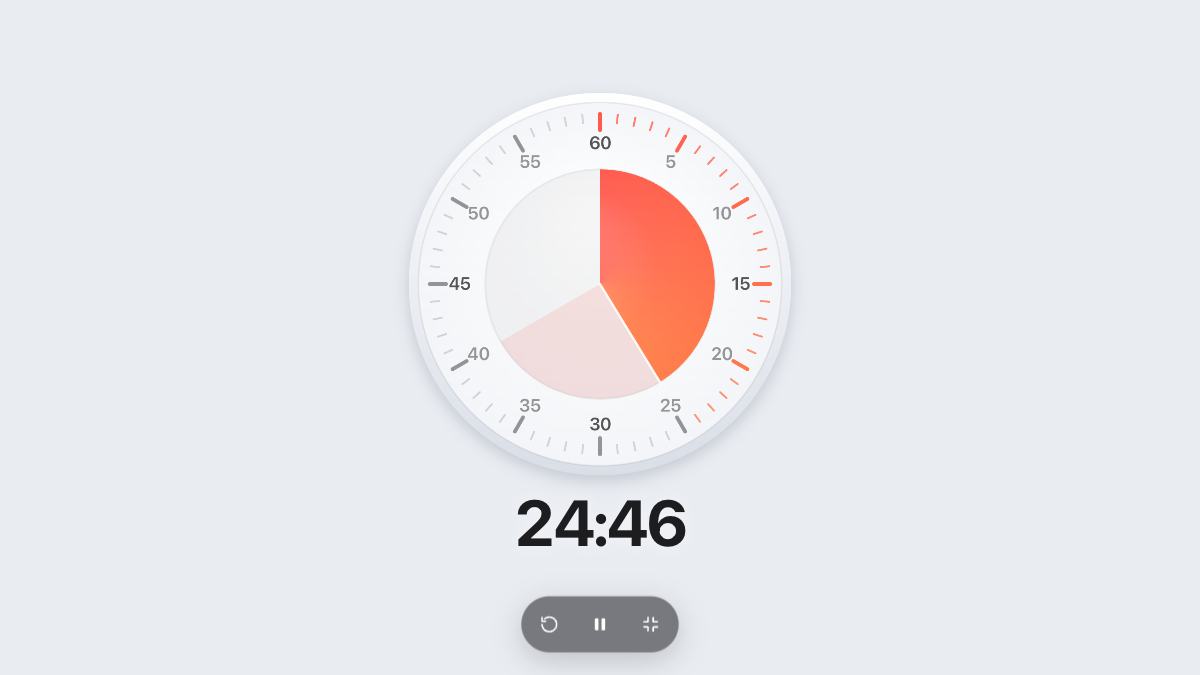 40 Minute Timer in full screen