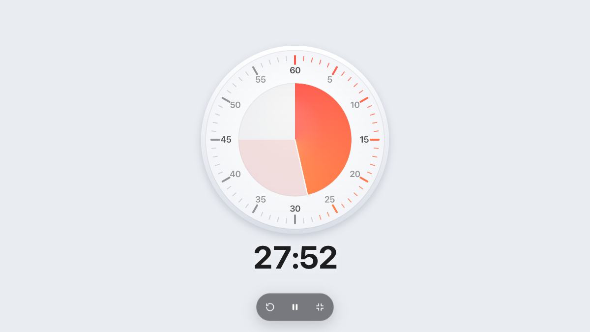 45 Minute Timer in full screen