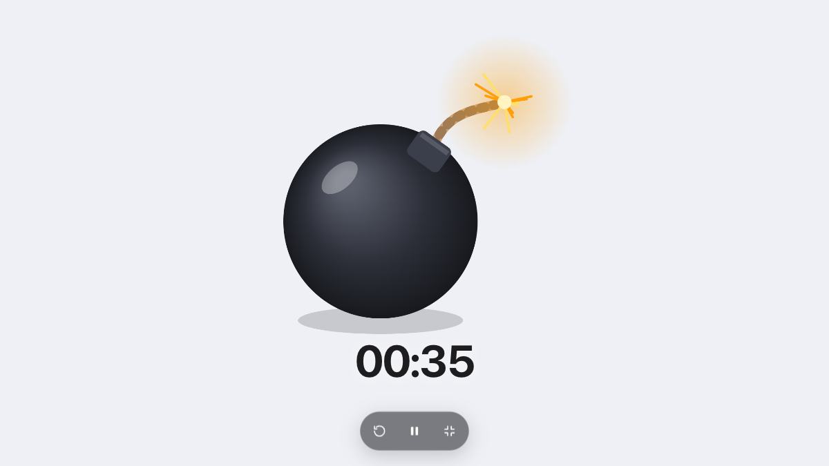 Bomb Timer in full screen