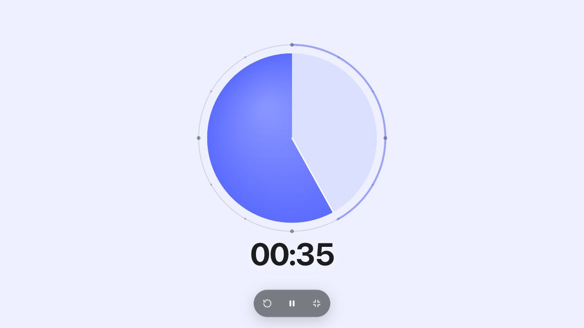 Repeat Timer sa full screen